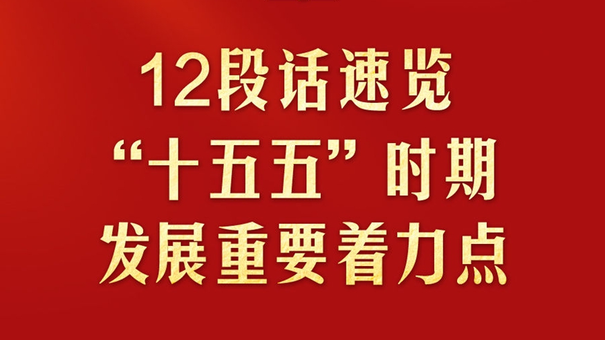12段话速览“十五五”时期发展重要着力点