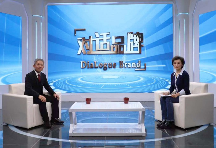国建集团王韬宇接受央视著名主持人董倩专访 畅谈国企减债融资协同民企共同高质量发展的探索与实践 图1