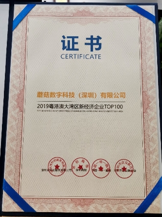 蘑菇数科荣登2019新经济企业TOP100 蘑菇数科荣登2019新经济企业TOP100