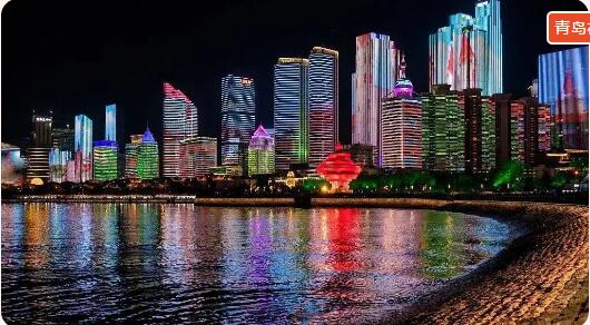 (青岛夜景)