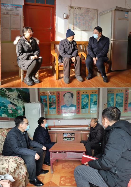 市政府办机关党委副书记李秀斋等一行7人到遂平县玉山镇悦庄村走访