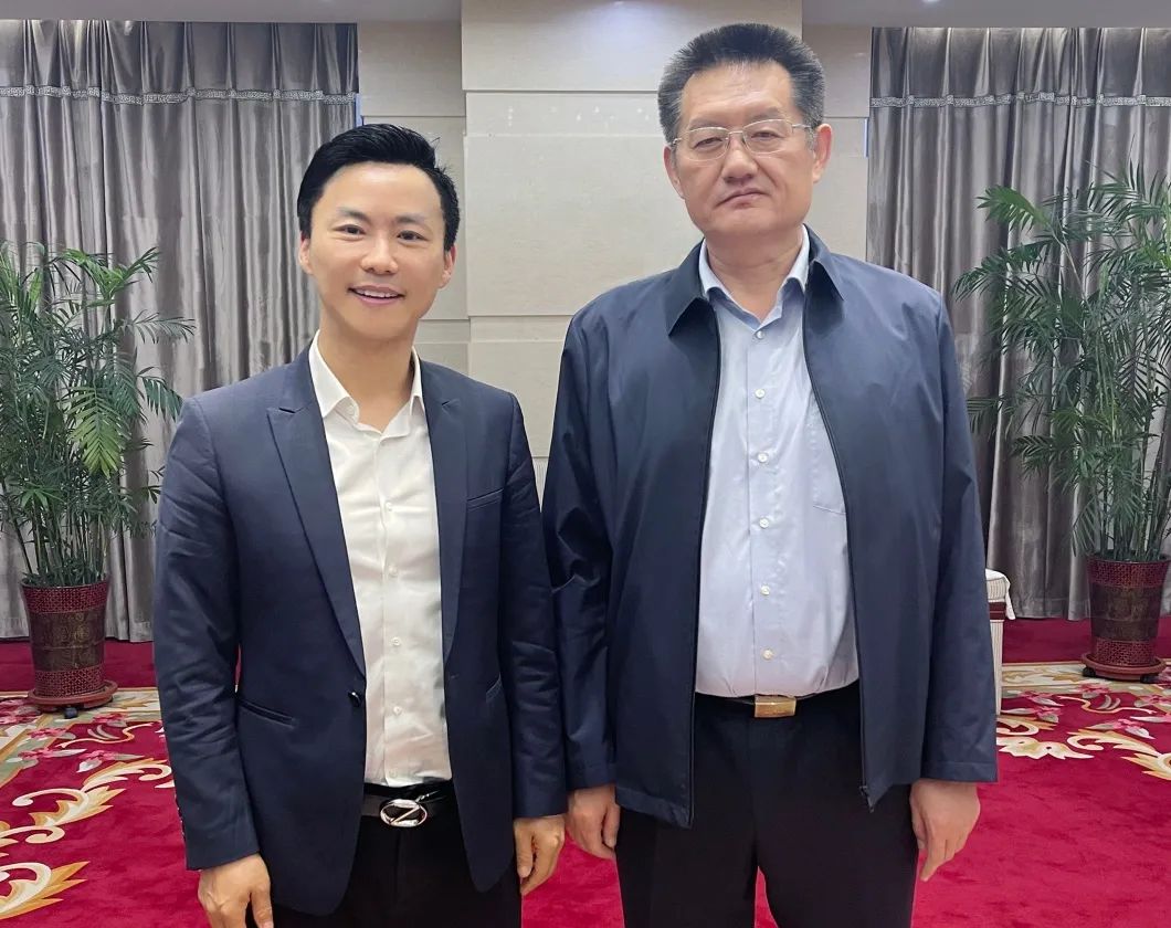 菏泽市委书记张新文会见盘石集团董事局主席田宁