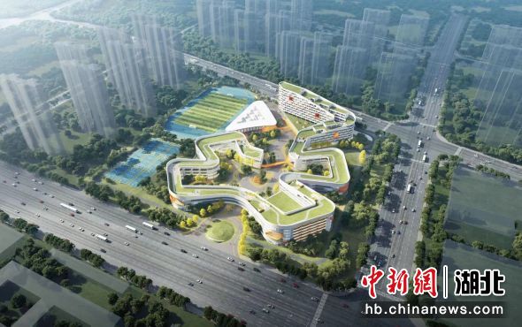 武汉外校新城校区高中部效果图