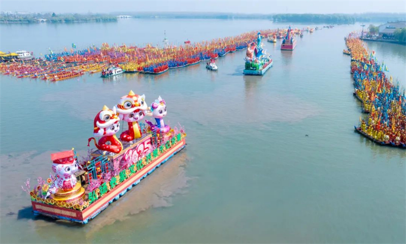 江苏泰州：千篙万桨闹溱湖 百舸争流逐春潮597.jpg