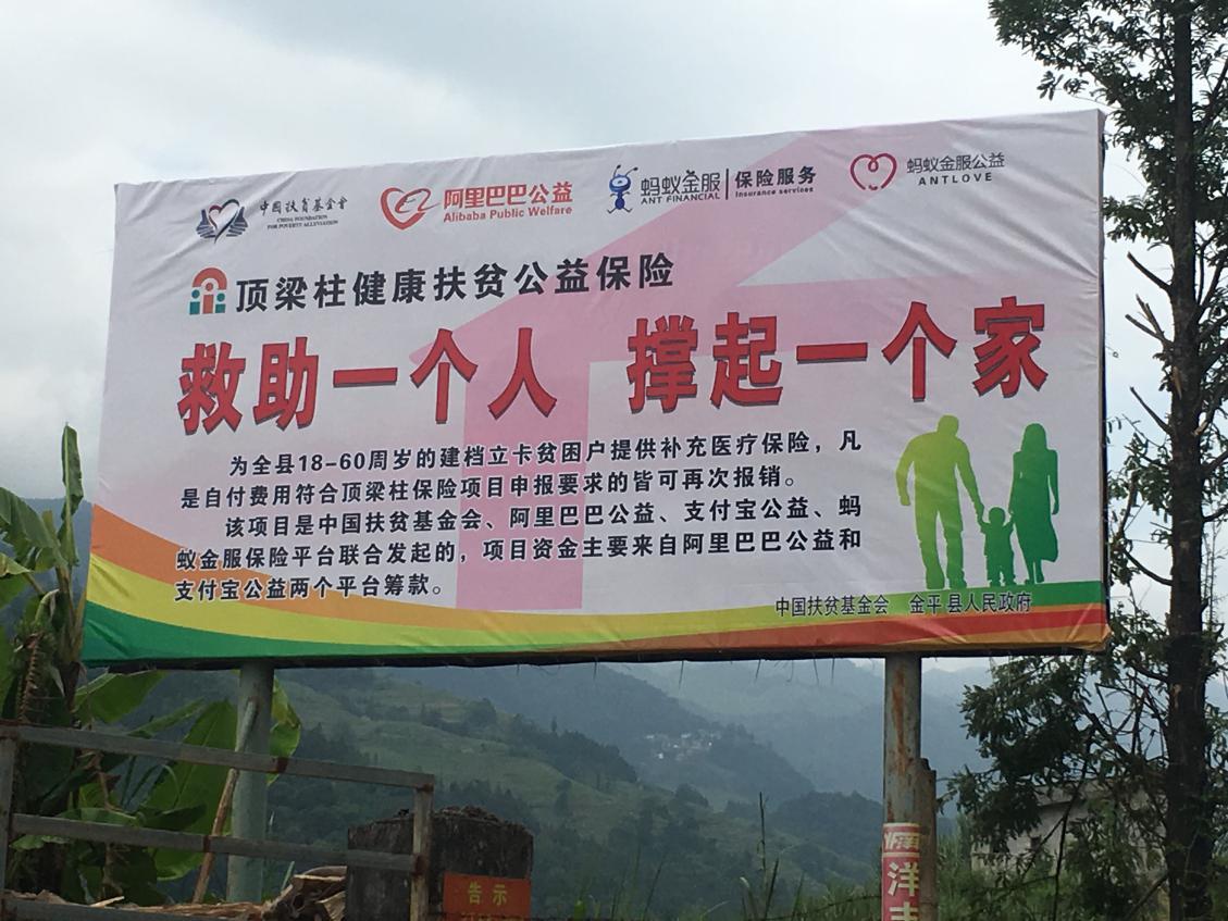 顶梁柱公益保险项目为金平县脱贫攻坚保驾护航