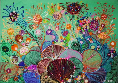 西班牙线构艺术家诺埃米:用作品表达自我