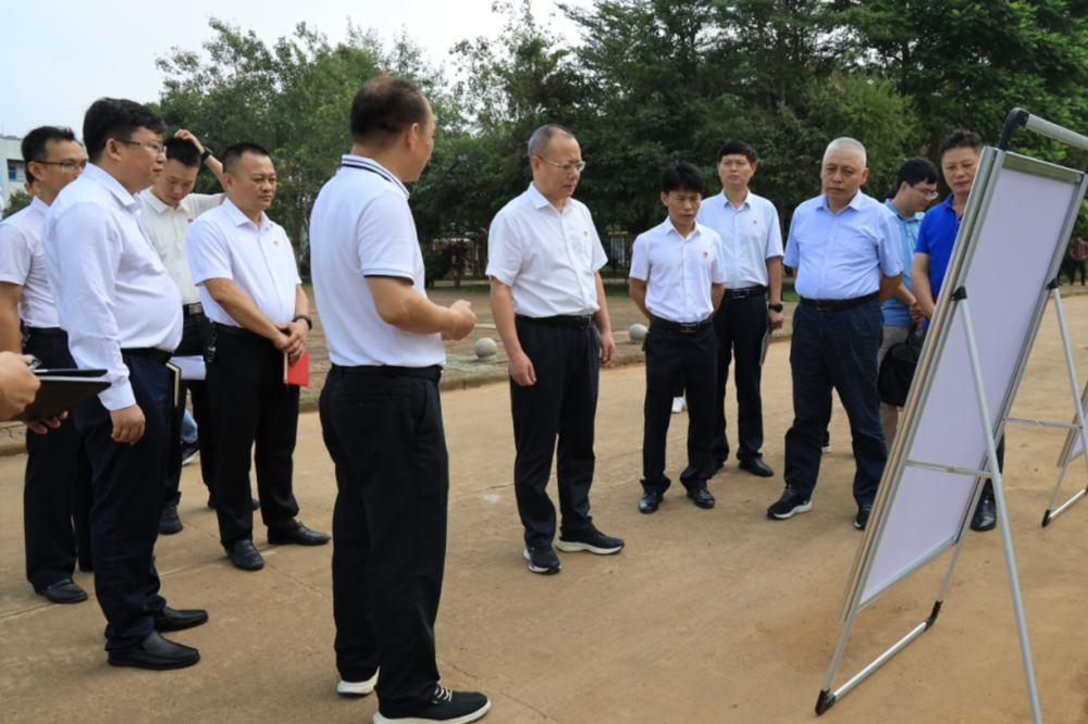 海南定安县委书记到龙门督导主题教育开展情况并调研经济社会高质量