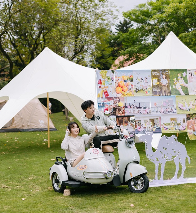 莫负好春光爱玛电动车跨界参与春日露营节再展年轻化思路